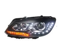 YSA ASF For Vw For Touran Headlights 2010-2015 Led Headlight Drl Bi Xenon Lens High Low Beam Parking Fog Lamp 1set Car Headlight Lens Cover(Include xenon)