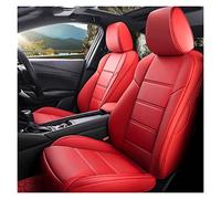 YSA ASF Leather Car Seat Cover Custom For Nissan For Patrol For Sunny For Quest For Terra For Navara For Nv200 For Paladin For Kicks For Maxima For Murano For Lannia Seat Cover Cushion(Red,B)