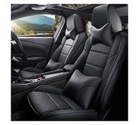 YSA ASF Leather Car Seat Cover Custom For Nissan For Patrol For Sunny For Quest For Terra For Navara For Nv200 For Paladin For Kicks For Maxima For Murano For Lannia Seat Cover Cushion(Black,A)