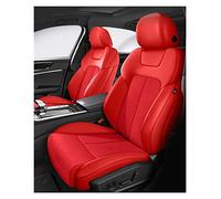 YSA ASF Leather Car Seat Covers Custom For Tt Mk1 A4 B6 B8 B7 A3 8l 8p A5 For Sportback Q2 A6 C5 C6 Q3 Seat Cover Cushion(Red)