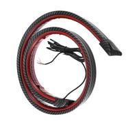 YSAASDS Car third brake light Ar Led Spoiler Light 12V Third Brake Light Driving Turn Signal Warning Stop Lamp Carbon Fiber Rear Spoiler LED Strip 120cm Rear Brake Light(120x3.5 Carbon look)