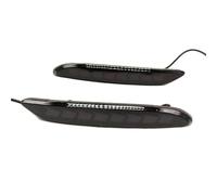 YSAASDS Turn Signal Lights Car Led Rear Bumper Reflector Light For Chevy For Cavalier 2019 2020 2021 2022 2023 Flowing Turn Signal Braking Driving Lamp Mirror Indicator(Smoke Model B)