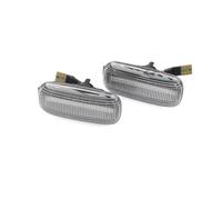 YSAASDS Turn Signal Lights Led Dynamic Side Marker Turn Signal Light Sequential Blinker Light For A3 S3 8P A4 RS4 S4 B6 B7 B8 A6 S6 RS6 C5 C7 Mirror Indicator(Crystal)