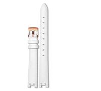 YSABVCP 12mm Leather Strap Fit For Anne Retro Soft Comfortable Watch Band Accessories Red I Brown(White rk)