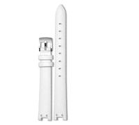 YSABVCP 12mm Leather Strap Fit For Anne Retro Soft Comfortable Watch Band Accessories Red I Brown(White sk)