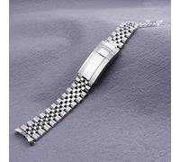 YSABVCP 19mm Strap Silver Middle Gold Hollow Curved End 316L Stainless Solid Screw Links Watch Band Strap Fit For Seiko 7009-3040(Silver)