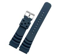 YSABVCP 20mm 22mm 24mm Silicone Strap Fit For Seiko SEIKO No. 5 SRP601J1 PROSPEX Series SRP777J1 Men Women Sport Waterproof Rubber Wrist Bra(Blue sk,24mm)