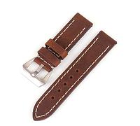 YSABVCP 20mm 22mm 24mm Strap For Men's Watch Accessories Thick Strap Quick Release Fit For Samsung Fit For Huawei Watchbands(Brown,24mm)
