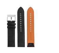 YSABVCP 20mm 22mm 26mm Quick Fit Leather Strap Fit For Garmin Fenix 7X 7 Solar 6X 6 Pro 5X Plus/EPIX/MARQ/Mk2 Mk2i Watch Band Bracelet Acces(Black SK,20mm)
