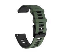 YSABVCP 20mm 22mm Band Fit For Samsung Galaxy Watch 3 41mm 45mm/Active 2 Silicone Strap Fit For Galaxy 42mm 46mm/Gear Sport S3 S2(Army Green black,22mm)