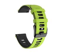 YSABVCP 20mm 22mm Band Fit For Samsung Galaxy Watch 3 41mm 45mm/Active 2 Silicone Strap Fit For Galaxy 42mm 46mm/Gear Sport S3 S2(Green black,20mm)
