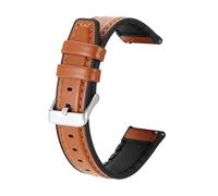 YSABVCP 20mm 22mm Leather Silicone Band Fit For Mibro Watch Lite2 Sport Bracelet Fit For Mibro C3 C2/A1 A2/X1/Lite 3 Pro/Air/Color Smart Strap(Brown si,20mm Width)