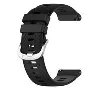 YSABVCP 20mm 22mm Strap Fit For Zeblaze GTR 3 Pro/2 Smartwatch Silicone Band Fit For Zeblaze Btalk 3/3 Plus/2 Lite/Ares 3 Pro/GTS 3 2(Black,20mm)