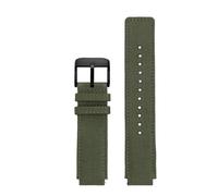 YSABVCP 20mm Waterproof Convex Nylon Strap Fit For GST-B300 Quick Release Sports Calfskin Watch Strap GST B300 Replacement Bracelet Wristba(Army green bk)