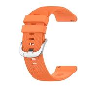 YSABVCP 22mm 20mm 18mm Silicone Band Fit For Garmin Forerunner 255 255S Music 245 55/Venu 2 Plus 2S/Vivoactive 4 3 4S Watch Strap(Orange,18mm)
