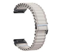 YSABVCP 22mm 26mm Woven Nylon Band Fit For Garmin Fenix E 8 47mm 51mm 7 7X 6 6X 5 5X Plus/Enduro 3/Epix Pro Gen 2 Strap Bracelet(White,22mm)