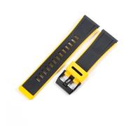 YSABVCP 24mm Men's Outdoor Safety Resin Watch Strap Fit for Casio Ga2000 PRG-600 PRW-6600PRG-650 Square Hole Anti-Allergy Accessories(Yellow)