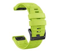 YSABVCP 26mm 22mm Silicone Strap Fit For Garmin Fenix 7X 7 Pro 6 6X/Epix Pro Gen 2 51mm 47mm/Tactix Watch Band Accessories(Green,QuickFit 26mm)