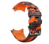 YSABVCP 26MM Strap Fit For Garmin Instinct 2X Solar Silicone Band Fit For Instinct 2X Solar Tactical Edition Replacement Wristband(Camo Orange)