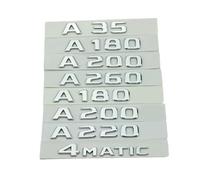 YSABVCP 3d ABS Black Car Trunk Letters Fit For Mercedes Benz A Class A35 A45 A160 A180 A200 A220 A250 A260 Logo Emblem Sticker Accessories(A220)