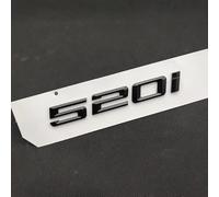 YSABVCP 3D ABS Black Logo 530i 520i 525i 535i 520d 525d 530d Emblem Sticker Letters Car Trunk Badge Fit For BMW E60 E39 E34 F10 Accessories(520i)