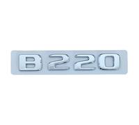 YSABVCP 3d ABS Chrome Black Car Trunk Letters Fit For Mercedes Benz B160 B180 B200 B220 B260 W245 W246 Logo Emblem Sticker Badge Accessories(Chrome B220)