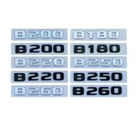 YSABVCP 3D ABS Chrome Black Fit For Mercedes Benz B180 B200 B220 B250 B260 W246 W245 Car Trunk Letters Emblem Badge Logo Sticker Accessories(Glossy Black B260)