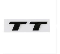 YSABVCP 3D ABS Chrome Black TT Logo Car Rear Trunk Emblem Badge Sticker Decals Fit For Audi TT RS MK1 8N 8J MK3 8S MK2 Accessories(Black TT)