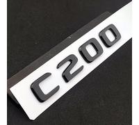 YSABVCP 3d ABS Logo C 200 220 300 C200 C220 C300 C320 Emblem Letters Sticker Car Trunk Badge Fit For Mercedes Benz W204 W205 Accessories(C200 Glossy Black)