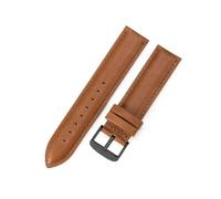 YSABVCP Classic Ancient Style Cowhide Watch Strap Fit For DW Solid Stainless Steel Buckle Straight Interface Watchband(Light brown-Black-K4,20mm)