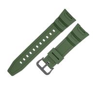 YSABVCP Comfortable Waterproof Resin Rubber Watchband Fit For Casio SGW-100 Series Anti-Allergy Multicolor Men's Watch Strap(Army green-Black-K5)