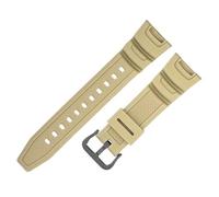 YSABVCP Comfortable Waterproof Resin Rubber Watchband Fit For Casio SGW-100 Series Anti-Allergy Multicolor Men's Watch Strap(Khaki-Black-K5)