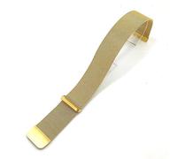 YSABVCP Convex Head Style Stainless Steel Magnetic Mesh Strap Universal 20mm 22mm Watch Strap Quick Release Watchbands(Gold,20mm)