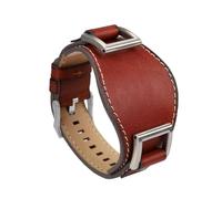 YSABVCP Cowhide Strap Fit For Fossil JR1157 Watchband 24mm Men Watch Strap Leather Bracelet Retro Style Black Brown(Brown sk)
