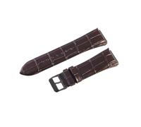 YSABVCP Cowhide Watch Bands Fit For Guess Exclusive W0040G3/0247G3/0040G7 Leather With 22mm Male Watch Strap(Coffee-BK-K1)
