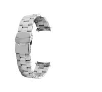 YSABVCP Curved Steel Bracelet 4369 Solid Stainless Steel Metal Watch Strap Fit For Casio E-F527D-1AV Men's Stainless Steel Watch Chain 22mm