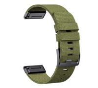 YSABVCP Durable Nylon Strap Suitable Fit For Garmin Fenix7X Pro/5X/6 Nylon Weaving, Suitable Fit For Fenix5/6/7/Instinct Replacement(Army green,26mm)