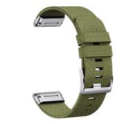 YSABVCP Durable Nylon Strap Suitable Fit For Garmin Fenix7X Pro/5X/6 Nylon Weaving, Suitable Fit For Fenix5/6/7/Instinct Replacement(Army green 2,22mm)