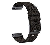 YSABVCP Durable Nylon Strap Suitable Fit For Garmin Fenix7X Pro/5X/6 Nylon Weaving, Suitable Fit For Fenix5/6/7/Instinct Replacement(Jacquard black,26mm)