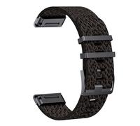 YSABVCP Durable Nylon Strap Suitable Fit For Garmin Fenix7X Pro/5X/6 Nylon Weaving, Suitable Fit For Fenix5/6/7/Instinct Replacement(Jacquard black,26mm)