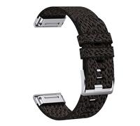 YSABVCP Durable Nylon Strap Suitable Fit For Garmin Fenix7X Pro/5X/6 Nylon Weaving, Suitable Fit For Fenix5/6/7/Instinct Replacement(Jacquard black 2,26mm)