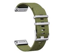 YSABVCP Durable Nylon Strap Suitable Fit For Garmin Fenix7X Pro/5X/6 Nylon Weaving, Suitable Fit For Fenix5/6/7/Instinct Replacement(Army green 2,26mm)