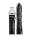 YSABVCP First Layer Watchband Fit for Casio Mtp1375 1374 1183 1303 1370 Mdv106 Swordfish Watch Strap Genuine Leather Men 22mm(Black white-Steel-B1,20mm)