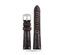 YSABVCP Fit For Armani Watch AR1862 Watchband Men's Genuine Leather Cowhide Strap 22x18mm Blue1892 1947 1861 1979 Crocodile Texture Bracelet(Brown SK)