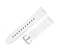 YSABVCP Fit For Casio SGW-100 200 3157 Prg110 Series Concave Interface Watchband Resin Watch Strap Pin Buckle Accessories(White-Steel-K5)