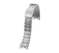 YSABVCP Fit For Citizen Eco-Drive BM7250 AT2140 2144 Watchband Arc-shaped Interface Precision Steel Watch Strap Men's Watch Accessories 21mm(Steel)