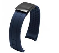 YSABVCP Fit For Citizen M005 Series Sweat-Proof Comfortable Soft Rubber Men's Outdoor 22 23MM Watch Strap(Blue-Black-Z14,22mm)