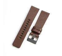 YSABVCP Fit For Diesel Leather Anti-Allergy Watch Strap Cowhide Men Women's Black Brown Dz7332 Dz7314 Dz7311 Series Accessories(Brown-Black-K3,26mm)