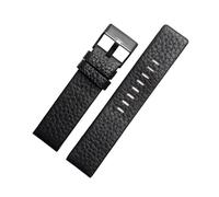YSABVCP Fit For DIESEL Leather Strap Bracelet DZ7311 DZ7332 DZ7314 DZ1405 DZ4323 Watch Band Black Brown 22mm, 24mm(Black bk,22mm)
