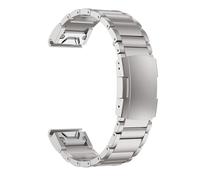 YSABVCP Fit For Garmin 22mm 26mm Quickfit Titanium Straps Fit For Fenix 7X 7XPRO 6X 7PRO 7 6(Silver,22mm)
